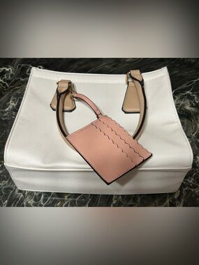 Spring Blush Pink and Beige Interior Handbag